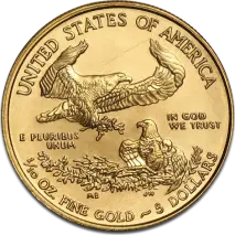 1/10 oz American Eagle | Oro | a&ntilde;os diversos