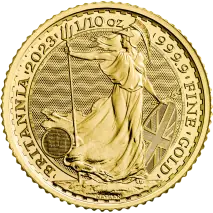 1/10 oz Britannia | Or | plusieurs ann&eacute;es
