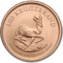 1/10 oz Krugerrand | Or | Ann&eacute;es Vari&eacute;es