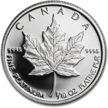 1/10 oz Maple Leaf | Platinum | mixed years