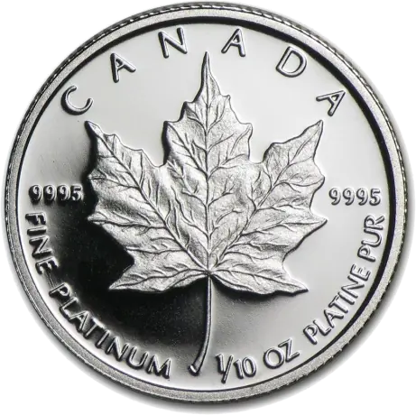 1/10 oz Maple Leaf | Platinum | mixed years