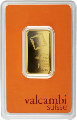 1/2 oz Gold Bar | Valcambi