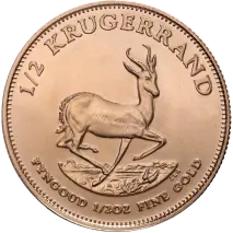 1/2 oz Krugerrand | Or | plusieurs ann&eacute;es