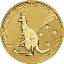 1/20 oz Nugget Canguro | Oro | A&ntilde;os Diversos