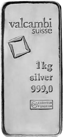 1 Kilo Silver Bar | Valcambi