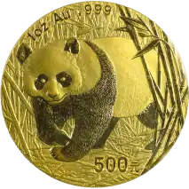 1 oz China Panda Goldm&uuml;nze | 2002