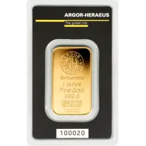 1 oz Gold Bar | Argor-Heraeus