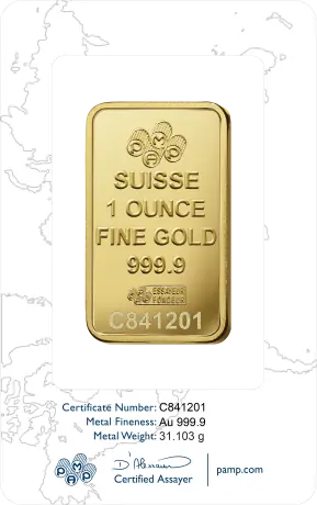 1 oz Gold Bar | PAMP Rose