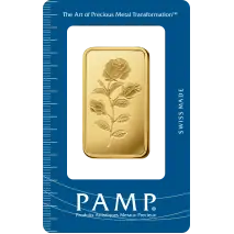 1 oz Gold Bar | PAMP Rose