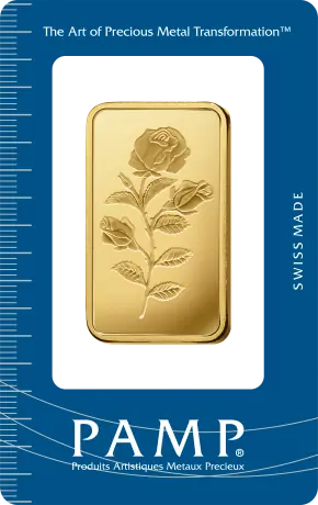 1 oz Gold Bar | PAMP Rose