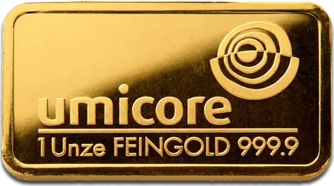 1 oz Lingot d'Or | Umicore