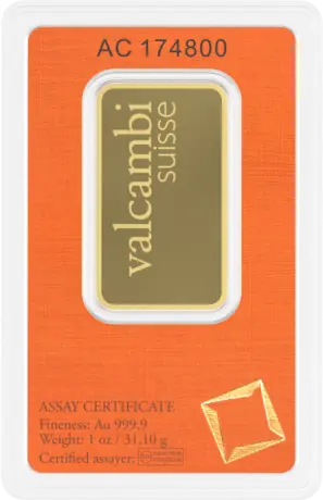 1 oz Lingote de Oro | Valcambi