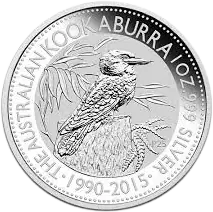 1 oz Kookaburra Silver Coin (mixed years)