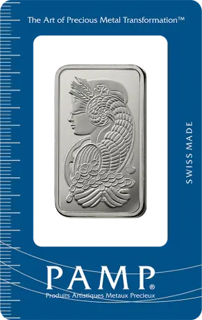 1 oz Platinum Bar | PAMP Fortuna
