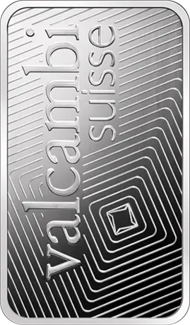 1 oz Platinum Bar | Valcambi