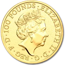 1 oz Queen's Beasts Le&oacute;n | Oro | 2016