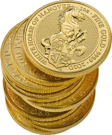 1 oz Queen's Beasts White Horse of Hanover Gold Coin | 2020