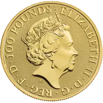 1 oz Queen's Beasts White Horse of Hanover Gold Coin | 2020
