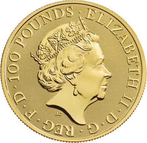 1 oz Queen's Beasts White Horse of Hanover Gold Coin | 2020