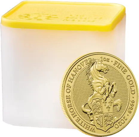 1 oz Queen's Beasts White Horse of Hanover Gold Coin | 2020