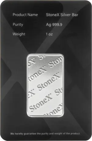 1 oz Lingote de Plata | StoneX Bullion