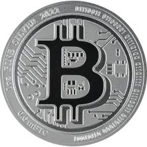 1 oz Bitcoin Plata