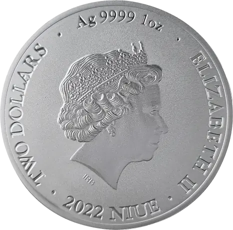 1 oz Bitcoin Argento