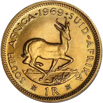 South African 1 Rand Gold Coin (1961 - 1983)