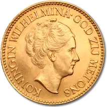 10 Dutch Guilders Wilhelmina | Gold | 1892-1933