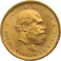 10 Dutch Guilders Willem III or Wilhelmina | Gold | mixed years