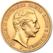 10 Marcos Emperador Wilhelm II Prusia | Or | 1889-1913
