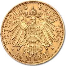 10 Marcos Emperador Wilhelm II Prusia | Or | 1889-1913