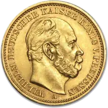 10 Mark | Emperador Wilhelm I Prusia | Gold | 1873-1888