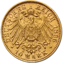 10 Marcos de Oro | Rey Otto | Baviera | 1886-1913