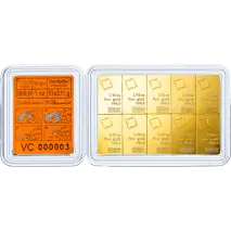 10 x 1/10 oz CombiBar&reg; | Gold | Valcambi