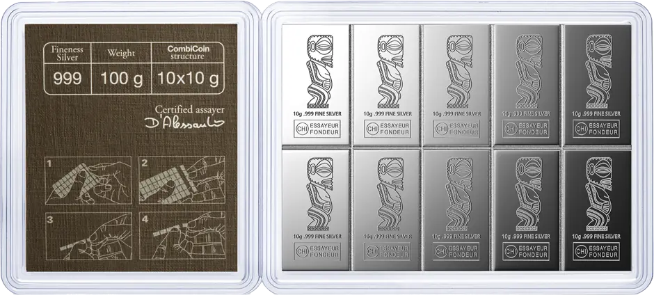 10 x 10g Silver CombiCoin | Valcambi