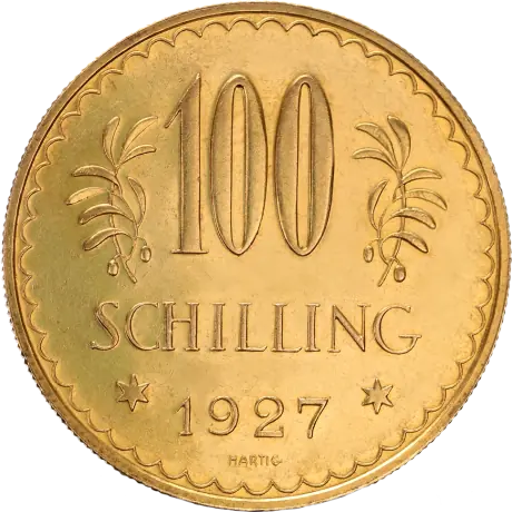 100 Austrian Schilling | Gold | 1925-1934