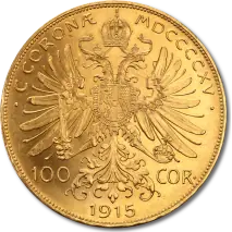 100 Corona Franz-Joseph I Austria Gold Coin
