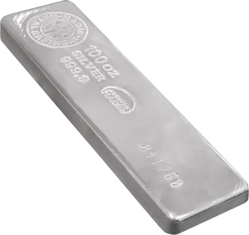 100 oz Silver Bar | Nadir Metal Rafineri