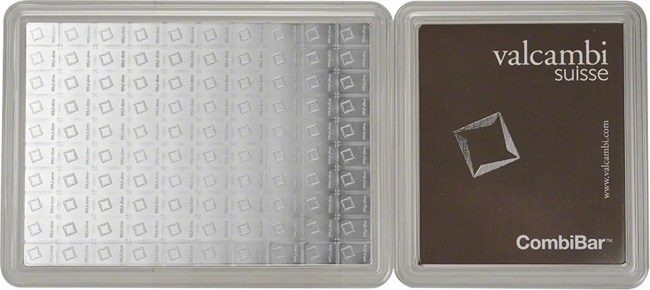 100 x 1g CombiBar&reg; | Silver | Valcambi