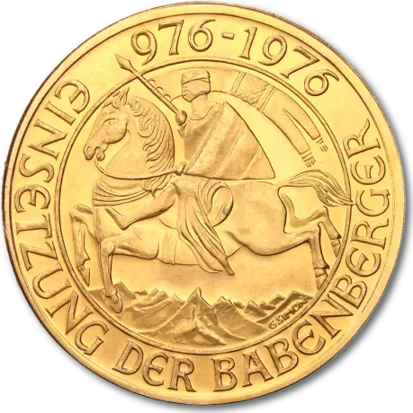 1000 Schilling Babenberger Gold Coin