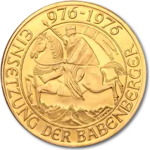 1000 Schilling Babenberger Gold Coin