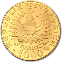 1000 Schilling Babenberger Gold Coin