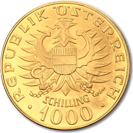 1000 Schilling Babenberger Gold Coin