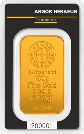 100g Goldbarren | Argor-Heraeus | Kinebar