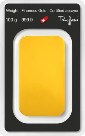 100g Gold Bar | Argor-Heraeus | Minted