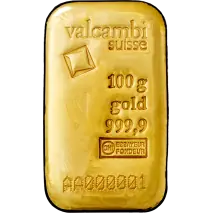 100g Lingot d'or | Valcambi | Coul&eacute;