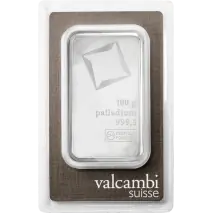 100g Palladium Bar | Valcambi