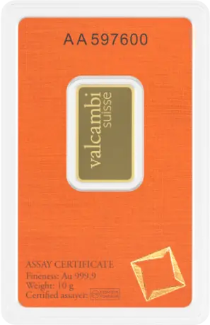 10g Gold Bar | Valcambi