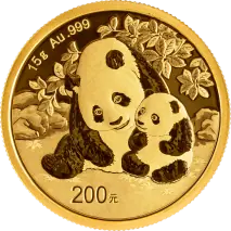 15g Panda Chinois | Or | 2024
